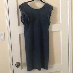 Blue denim dress